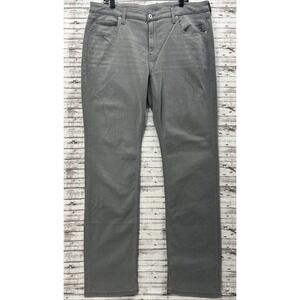 True Classic Jeans Denim Pants Mens 38X36 Stretch Straight Fit 5 Pocket Gray EUC